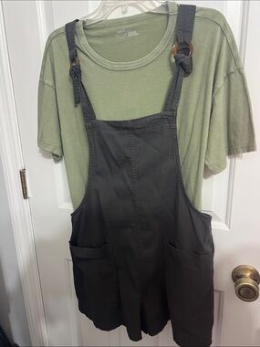 NWT aerie charcoal overalls / beach cover up